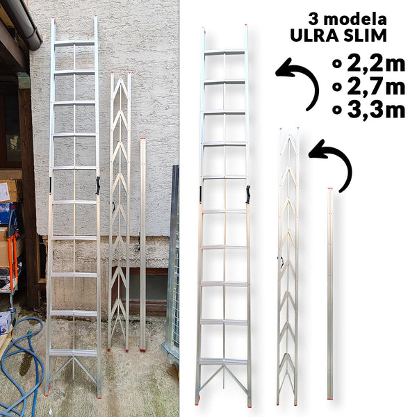 Aluminum folding ladder - 3 models