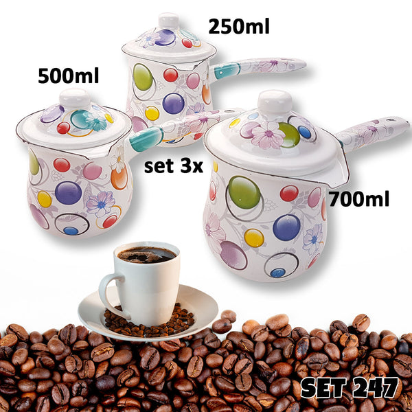 Set of 3 coffee pots 247